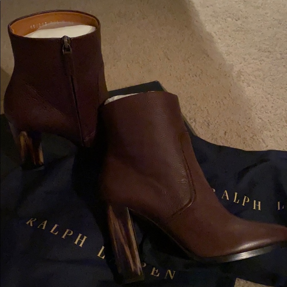 New Ralph Lauren Purple Label Dark Brown Boots